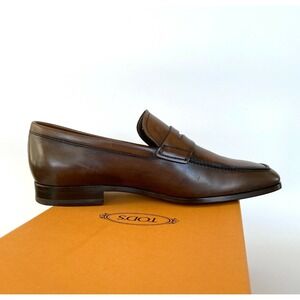 Tod's Italy Men's Mocassino  XXM0TA00010D9CS801 Brown Leather Loafer  US 7.5